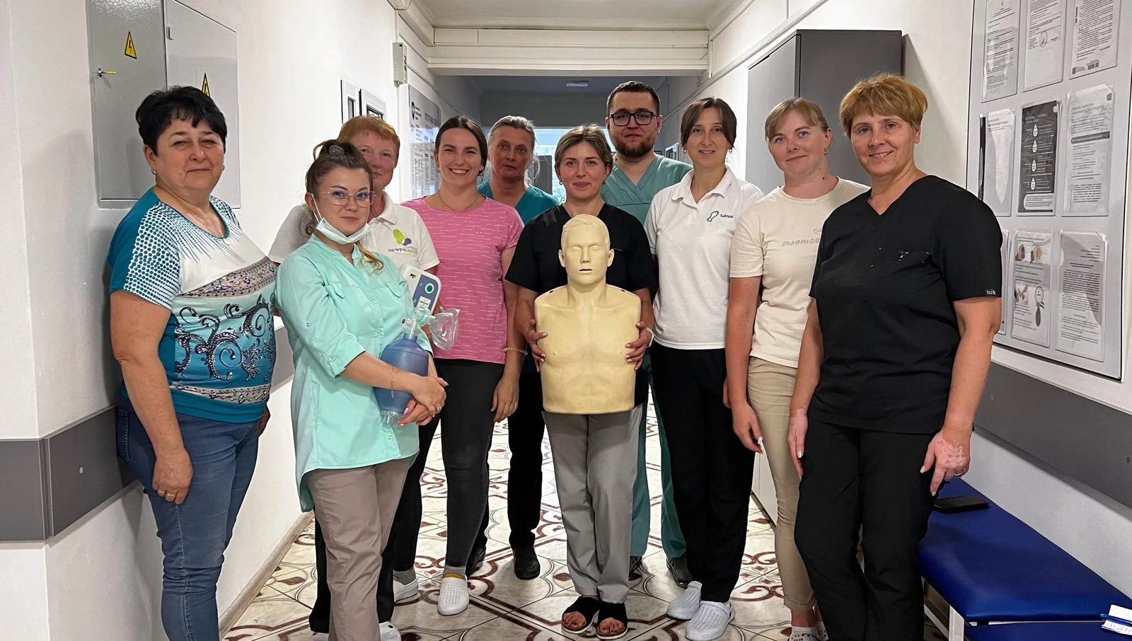 Колектив Нефроцентру пройшов Курс базової підтримки життя BLS (Basic Life Support) від Європейської ради реанімації