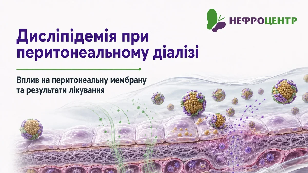 Дисліпідемія при перитонеальному діалізі: вплив на перитонеальну мембрану та результати лікування