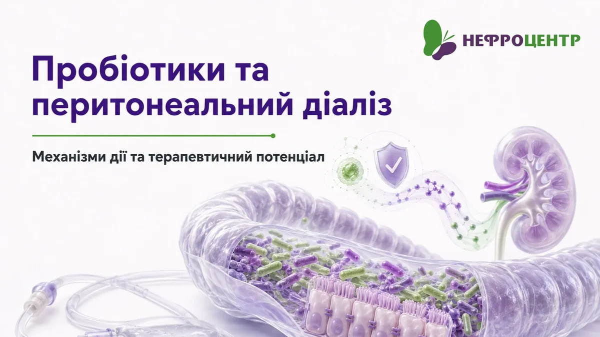 Пробіотики та перитонеальний діаліз: механізми дії та терапевтичний потенціал