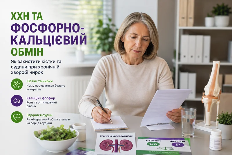 Хронічна хвороба нирок та порушення фосфорно-кальцієвого обміну
