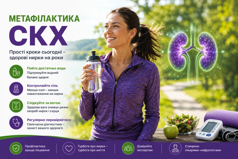 Метафілактика сечокам’яної хвороби: як знизити ризик повторного утворення каменя