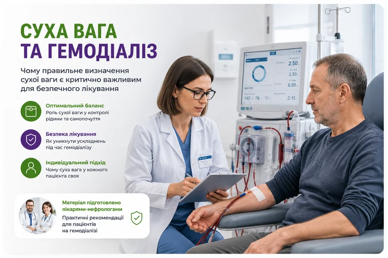 Суха вага: ключ до безпечного гемодіалізу