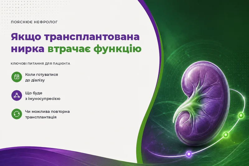 Якщо трансплантована нирка втрачає функцію